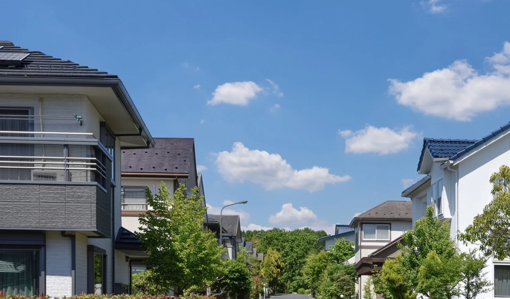 福島市の住宅街